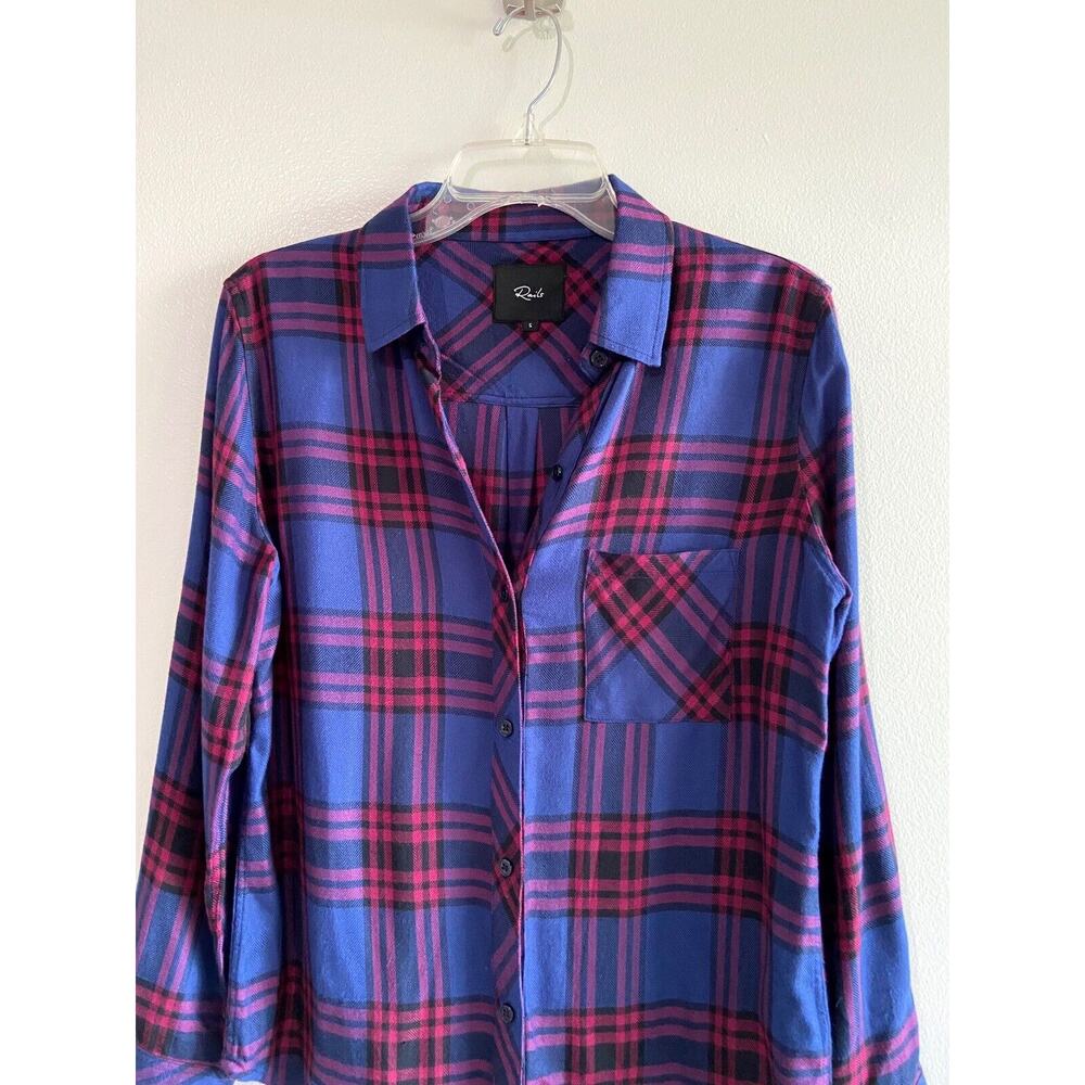 Rails Hunter Button Down In Raspberry, Royal & Bl… - image 8